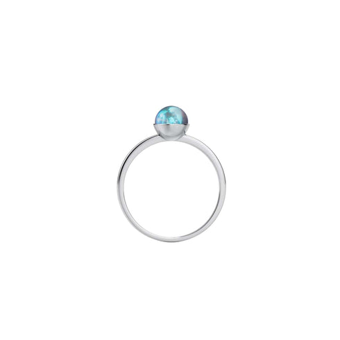 Milchstraße | 925 Sterling Silber | Galaxie Glasring